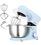 ・新品未使用・スタンドミキサー 4.5L大容量 低騒音 6段階調節 グリーン Amazon | Aucma スタンドミキサー 4.5L大容量 3種類